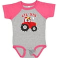 thumbnail image 3 of Inktastic Farmer Tractor Little Sis Girls Baby Bodysuit, 3 of 5