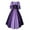 Purple, variant on Lindreshi Medieval Vintage Dresses for Women Plus Size Fashion New Women Vintage Gothic Patchwork Lace Neck Dress
