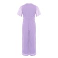 thumbnail image 4 of iiniim Combinaison pour Filles Col Rond Perlé une Pièce Combinaisons Été Décontracté Pantalons Larges Lavande 6, 4 of 5