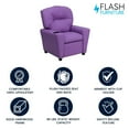 thumbnail image 4 of Contemporary Lavender Vinyl Kids Recliner with Cup Holder, 4 of 9