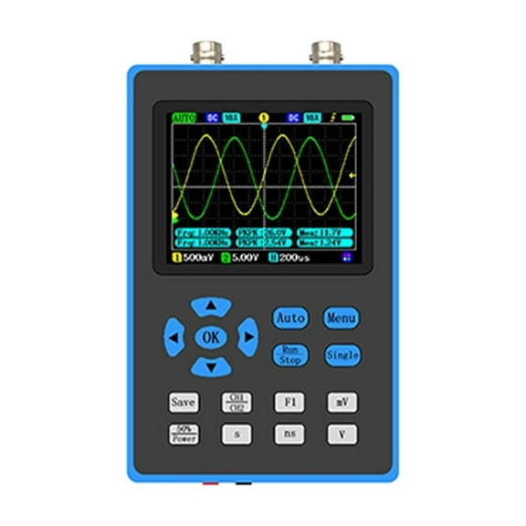 DSO2512G 120M Bandwidth 500MSa/s DSO-TC2 Dual Channel Oscilloscope 10mV Minimum Vertical Sensitivity FFT Spectrum Analysis ,Easy to Use
