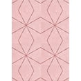thumbnail image 1 of Ahgly Company Indoor Rectangle Patterned Pastel Red Pink Area Rugs, 7' x 10', 1 of 1