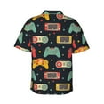 thumbnail image 3 of Picia Retro Video Game Gentle Cotton Regular Fit Short Sleeve Casual Hawaiian Shirt for Men-Large, 3 of 9
