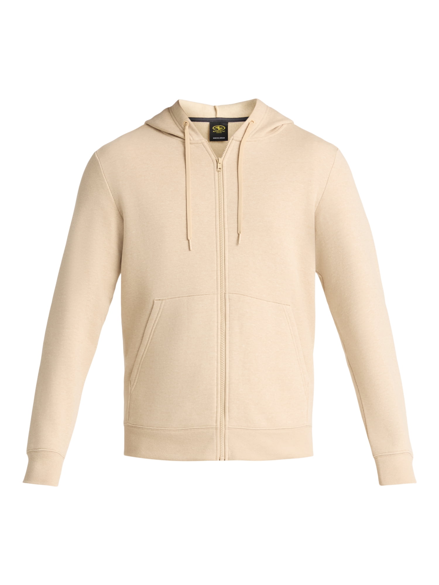 Athletic Works Men's and Big Men's Fleece Zip Hoodie Sweatshirt