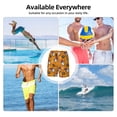 thumbnail image 6 of Uemuo Halloween Witches Gnome Pattern Mens Swim Trunks Quick Dry Board Shorts with Mesh Lining, Stretch Beach Shorts Quick Dry No-Chafing Board Shorts-Small, 6 of 9