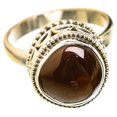 thumbnail image 2 of Mexican Fire Agate Ring Size 7.5 (925 Sterling Silver)  - Handmade Boho Vintage Jewelry RING127451, 2 of 2