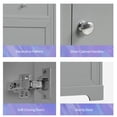 thumbnail image 5 of Bellemave 20" Bathroom Vanity Set with Sink and 2-tier Storage Rack Bathroom Cabinet with Door and Adjustable Shelf Free Standing Single Basin Vanity (20”, 2-tier Storage Rack, Gray), 5 of 11