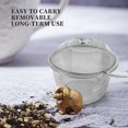 thumbnail image 3 of Infusor de té con bola de té de malla con cierre giratorio de acero inoxidable adicional con cadena como se muestra, 3 of 5