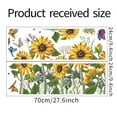thumbnail image 3 of Yeetfub Clearance Peel and Stick Tile Wallpaper Sunflower Butterfly Playing Bedroom Living Room Porch Home Wall Decoration Wall Sticker 10 Sheet Peel and Stick Backsplash, 3 of 7
