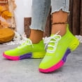 thumbnail image 4 of YOUYEDIAN Orthopedic Casual Shoes for Women Arch Support Slip on Non Slip Running Shoes Wide Mesh Stretch House Shoes Soft 2026 New Foam Shoes (Fluorescent Green), 4 of 5