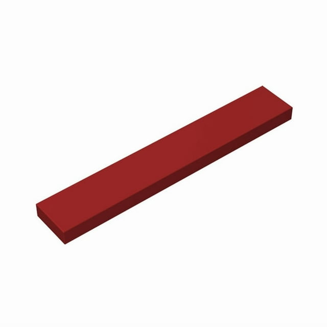 Lot 6636 Smooth Flat Tile 1x6 Thin Figure Buildings Blocks Toys For Children Compatible Educational Creative Size Gift DIY MOC Dark Red 50PCS