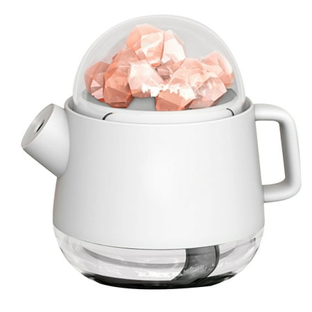 

KAOU Air Humidifier Kettle-Shaped High Efficiency Convenient USB Rechargeable Crystal Salt Stone Aromatheraphy Humidifier for Home Office Car