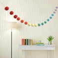 thumbnail image 3 of Manunclaims Tassel Garland Pom Pom Ball String Hanging Garland Birthday Party Colorful for Boho Home Decor Party Supplies Baby Room Nursery Classroom Dorm Room 79 inches, 3 of 8