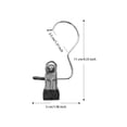 thumbnail image 2 of Bewildely 10 piezas interior exterior Metal ropa titular Clip surtido ropa interior calcetines medias gancho Clips surtido Kit perchas Almacenamiento y organización del hogar Bewildely HA071435-00B, 2 of 6