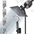 thumbnail image 1 of Regadera para Baño con Filtro, 10" Cabeza de Ducha Antióxido con Shower Head de Mano, 20 Capas de Filtrado, Regadera Cuadrada de Alta Presion, con 2 Cartuchos Filtrantes y Todos Los Accesorios, 1 of 8