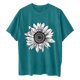 thumbnail image 2 of Camisetas de Manga Corta para las Mujeres Impreso Cuello Redondo Suelto Camiseta, Casual Cuatro Estaciones Blusa para el Hogar, 2 of 3
