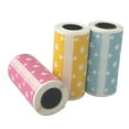 thumbnail image 1 of Cute Cartoon Direct Thermal Labels Roll 57*30mm(2.17*1.18in) Strong Adhesive Sticker Clear Printing for PeriPage A6 Pocket BT Thermal Printer, 3 Rolls, 1 of 7