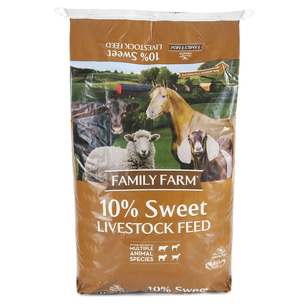 Family Farm® 10% Sweet Livestock Feed |Textured Sweet Feed for Multiple