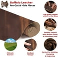 thumbnail image 3 of European Leather Work Buffalo Hide 8-10 oz 3-4mm  Pre-Cut Size: 10"x48"  Vintage Cognac - Full Grain Leather for Tooling, Stamping, Molding, Engraving, 3 of 9