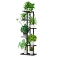 thumbnail image 3 of Soporte para pntas en s Múltiples estantes para s Estantes para s Estante organizador de almacenamiento Pantal para interior Jardín libre Negro 108cm CUTICAT Estante floral de hierro, 3 of 8
