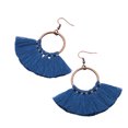 thumbnail image 2 of Sonducket 1 par de pendientes de borla bohemios llamativos, estilo Vintage, gotas para las orejas, accesorio de moda para el Día de San Valentín, Ropa, zapatos y accesorios Miscelánea azul zafiro Sonducket AP009556-09B, 2 of 6