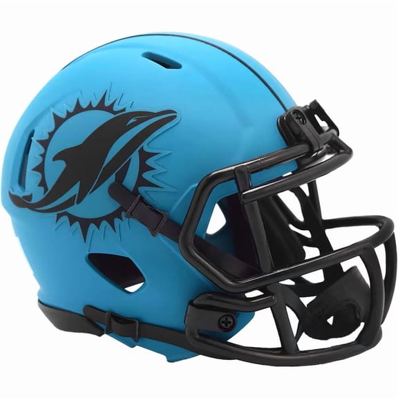 Riddell 9585500565 Miami Dolphins Helmet - Riddell Authentic Full Size Speed Flex Style Rave Alternate