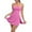 c01Pink, variant on JGGSPWM Womens Square Neck Tennis Dress with Shorts Spaghetti Strap Backless Workout Side Slit Athletic Dresses Pink M