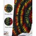 thumbnail image 3 of Colorful Ombre Boho Blackout Curtains for Bedroom Living Room Darkening Curtains 54 Inch Long Retro Red Green Yellow Gradient Art Short Curtain for Small Window Treatment Grommet Drapes 42"x54"x2, 3 of 9