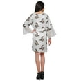 thumbnail image 5 of Moomaya Printed Cotton Wrap Lightweight Kimono Short Bathrobes For Women, 5 of 6