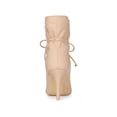 thumbnail image 2 of BLISSFUL STEP Women's Pointed Toe Drawstring Pull on Stiletto Heel Ankle Boots, 2 of 8