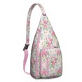 thumbnail image 1 of Hummingbird Garden Shoulder Bag - Artistic Floral Scene, Durable Multi-Functional Daypack, 1 of 4