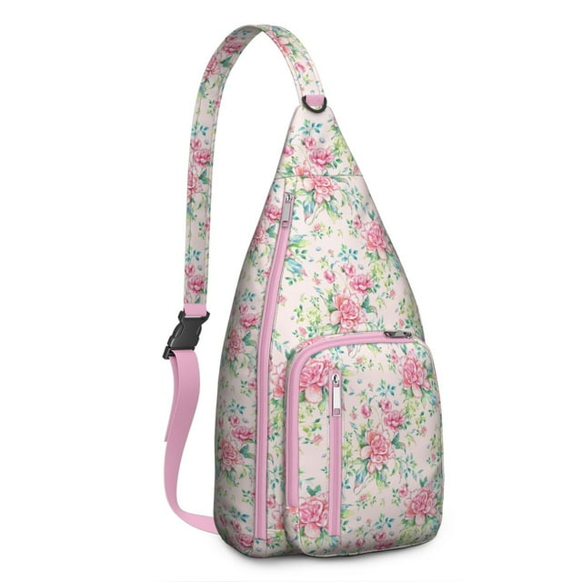Hummingbird Garden Shoulder Bag - Artistic Floral Scene, Durable Multi-Functional Daypack
