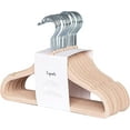 thumbnail image 4 of 3 Sprouts Baby Velvet, Non-Slip Clothes Hangers - Pack of 30 - Hazelnut, 4 of 5