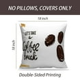 thumbnail image 2 of LALILO Throw Pillow Covers Coffee Shop Flyer With Three Coffee Cushion Cover 18" x 18", 1326 Pack, 2 of 6