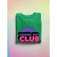 thumbnail image 3 of Coming Out Club Bubblegum Stamp Sweatshirt Women -Smartprints Designs, Female 3X-Large, 3 of 4