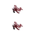thumbnail image 2 of Toystoory Colección Adorno de oficina Modelo de hierro elaborado con mesas de estructura estable y duradera Rojo vino resistente vino rojo 2piezas, 2 of 6