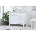 thumbnail image 2 of Elegant Decor Bennett 42" MDF Single Bathroom Vanity with Backsplash in White, 2 of 8