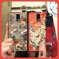 thumbnail image 5 of LYM-Phone Case For BLU View3/B140DL, Silicone Lanyard Anti-knock Protective Anti-dust Back Cover Shockproof Ring Fashion Chinese style Phone Holder Dirt-resistant Waterproof Wristband, 5 of 9