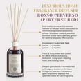 thumbnail image 3 of Logevy Firenze 1965 Rosso Perverso - Perverse Red Luxury Home Fragrance Diffuser from Master Perfumer in Italy with Floral & Fruity Notes in Elegant Glass Bottle with 10 Natural Bamboo Reeds - 250ml, 3 of 6