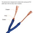 thumbnail image 4 of Unique Bargains Twisted Cloth Covered Wire 2 Core 18AWG 3.0m/9.84ft,Electrical Cable,Blue, 4 of 5