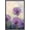BLACK, variant on wall26 Framed Canvas Print Wall Art Watercolor Dot Explosion Purple Dandelions Floral Botanical Illustrations Modern Art Rustic Scenic Colorful for Living Room, Bedroom, Office - 24"x36" Wh