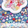 thumbnail image 3 of Assorted Acrylic Beads, 170-230PCS Mixed Colors Cute Beads for Bracelet Making, Aesthetic GummyBear Bow Flower Butterfly Kawaii Charms for Jewelry Making DIY Necklace Keychain Phone Charm, 3 of 12