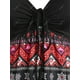 thumbnail image 3 of Vestido Navideño Talla Extra Estampado Copo de Nieve Rosegal  Vestidos casuales de talla grande, 3 of 5