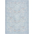thumbnail image 2 of Nourison Botanical Washables 7'6" x 9'10" Light Blue Multicolor Modern Indoor Rug, 2 of 9