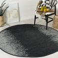 thumbnail image 2 of SAFAVIEH Vintage Leather Domhnall Diamond Striped Area Rug, Light Grey/Black, 6' x 6' Round, 2 of 9