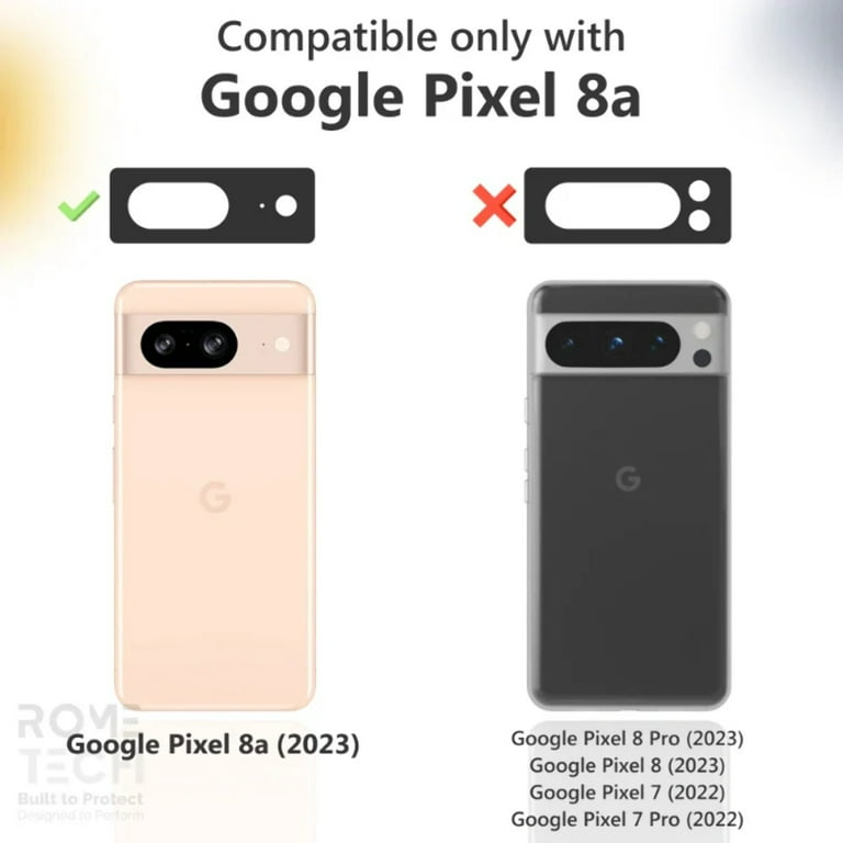 Rome Tech Google Pixel 8a Screen Protector, 2.5D Tempered Glass, 3
