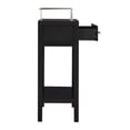 thumbnail image 4 of Linon Hoover Console, Black, 1 Drawer with Top and Bottom Shelf Storage, 4 of 13