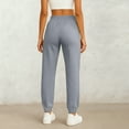thumbnail image 3 of Lumtrix Women Athletic Joggers Baggy Sweatpants Lightweight Casual Comfy Trousers with Pockets High Waisted Drawstring Pants Light Gray S, 3 of 4
