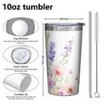thumbnail image 4 of Pioneer Flower and Butterfly 10oz Tumblers Stainless Steel Tumbler with Lid and Straw,Vacuum Insulated Double Wall Travel Tumbler Cups with Cleaning Brush for Coffee, Tea, 4 of 4