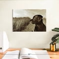 thumbnail image 3 of Elephant Stock Black Lab At The Beach Wall Art - Horizontal Canvas Wall Art - Living Room Wall Decor - Animal Canvas - Black And Brown Decor By Jim Dratfield - 12" x 8", 3 of 8